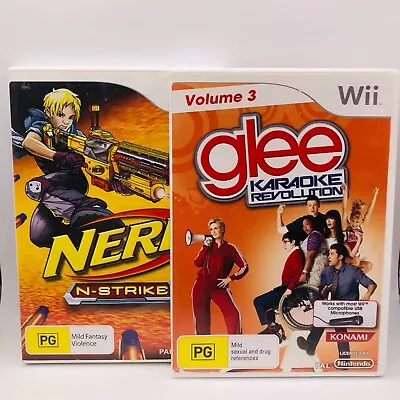 Wii Game Bundle (Nerf N-Strike & Karaoke Revolution Glee: Volume 3) • $20