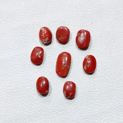 100% Natural Vintage Red Coral Cabochon Mediterranean Italian Coral Sea Gemstone • $28.90