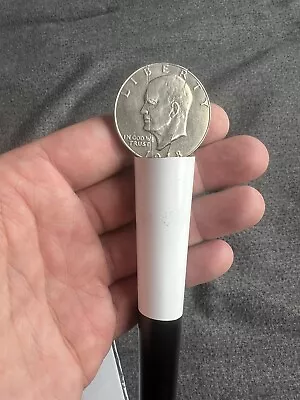 🔥RARE  Hoffman Coin Wand  Silver Dollar Size Eisenhower Colin Rose Coin Magic🔥 • $49