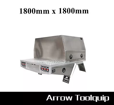 1800 X 1800 Aluminium Dual Cab Ute Tray & Flat Aluminium Dual Cab Canopy Package • $4450