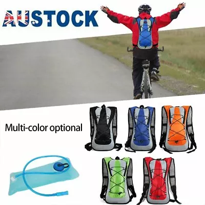 Sport Vest Hydration Backpack 2L Water Bladder Bag For Cycling Hiking Running • $16.99