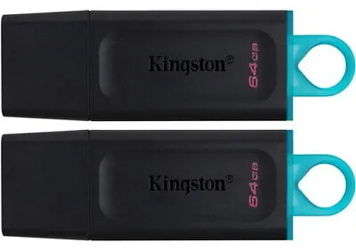 £8.89 • Buy Kingston DataTraveler Exodia 2 X 64GB USB 3.2 Flash Drives (Multi-Pack Of 2 Driv