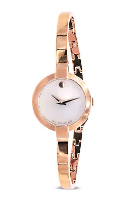 Movado Bela Rose Gold-Tone Bangle Ladies Watch 0607082 • $274.99