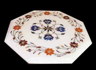 12  Marble Side Table Top Inlay Home Decor & Garden • $215.09