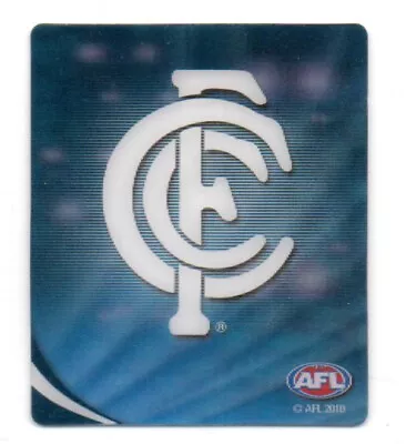 2010 Afl Ultra 3d Footy Plays Snackbrands - #14 Team Logo Emblem (carlton) • $5