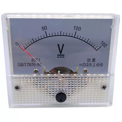 US Stock Analog Panel Volt Voltage Meter Voltmeter Gauge 85C1 0-150V DC • $12.89