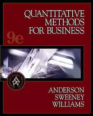 Quantitative Methods For - Hardcover By David Anderson; Dennis - Very Good V • $7.05