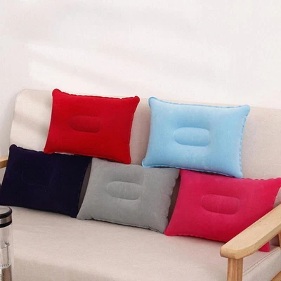 $4.68 • Buy Inflatable Camping Pillow Blow Up Festival Outdoors Travel N Cushion E S3J7