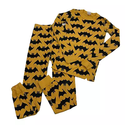 Hanna Andersson Bat Kids Unisex Pajamas Yellow/black Size 140 US 10 • $15