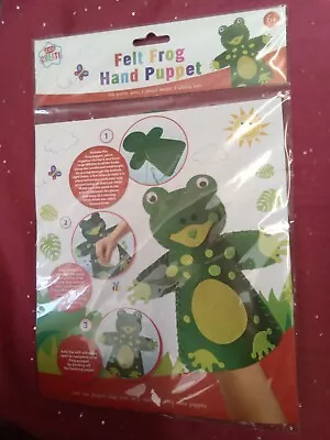 Felt Hand Puppet Make Your Own Frog For Age 6+ Kids Create NEW  • £3.49