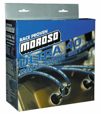 Moroso Ultra 40 Ignition Wire Set Sleeved Over VC / HEI For Chevy Small Block • $251.02