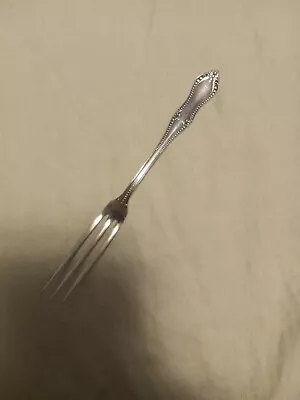 Silverplate Strawberry Fork Antique By N.f. Silver Co 1877 • $11.25