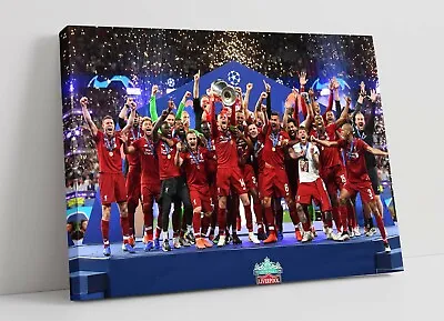 £16.99 • Buy Liverpool 2019 Champions League -canvas Wall Art Print Artwork Picture