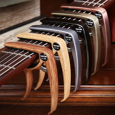 $8.90 • Buy AU! Quick Change Grain Clamp Key Capo Wood For Acoustic Electric Guitar Bass