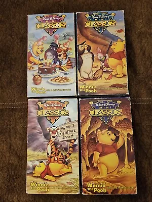 Winnie The Pooh Walt Disney Mini Classics Lot Of 4 VHS Tapes • $21.95