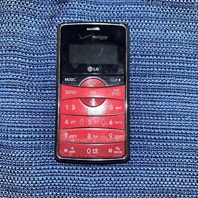 LG VX9100M Verizon Flip Phone QWERTY Keyboard Red Maroon Cell Phone -untested- • $15