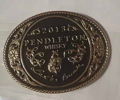 Pendleton Whisky 2013 Let’er Buck Belt Buckle Montana Silversmiths • $19.99