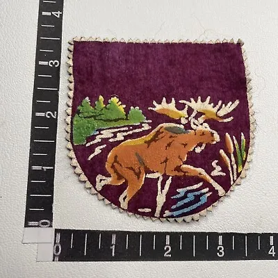 Vtg Circa 1950s Painted On Felt MOOSE Patch (Wildlife Animal) C19A • $18.99