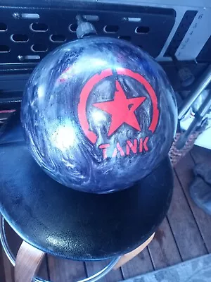 Motiv Tank Bowling Ball - 15lb Black Graphite Pearl Swirl No Thumb Hole • $59.95