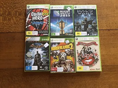 XBOX 360 Video Games Bulk Lot Of 6 Games. Pal Complete Free Post. • $46