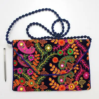 Vintage Tribal Banjara  Handmade Ethnic Women Fashionable Hobo Clutch Bag An • $17.99