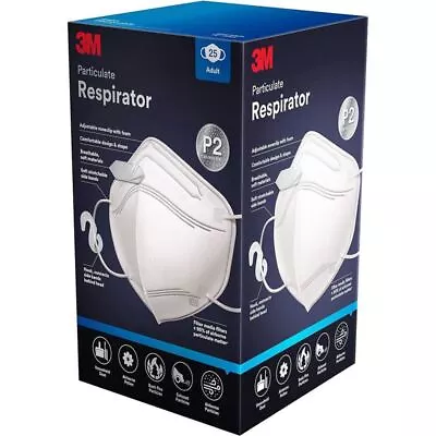 3M - P2 Respirator 9123 Disposable Face Mask PACK Of 25 - Non-Medical • $19.95