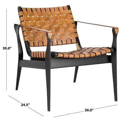 $663 • Buy Safavieh Dilan Leather Safari Chair, Reduced Price 2172715301 SFV9005D