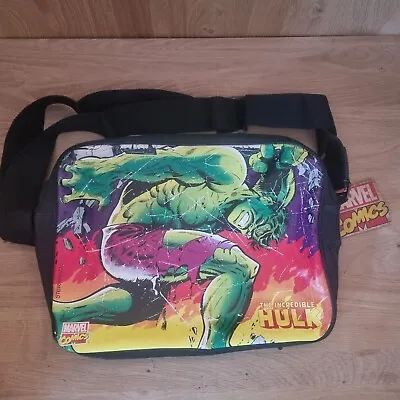 Incredible Hulk Messenger Shoulder Bag School Marvel Retro Brand New With Tag • £9.98