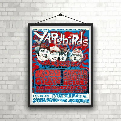 $14.98 • Buy The Yardbirds - Santa Monica Vintage Concert  Poster