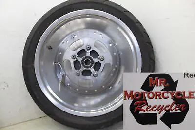 02-06 Harley V-rod Oem Rear/back/wheel/rim W Tire Vrsc Vrsca Cast Solid Q6 • $198