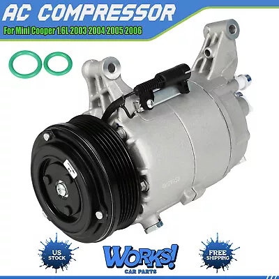 For Mini Cooper 1.6L 2003 2004 2005 2006  A/C AC Compressor And Clutch • $146.51