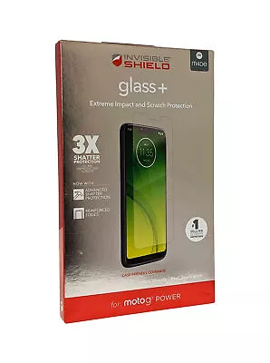 ZAGG For Moto G7 Power InvisibleShield Tempered Glass+ Screen Protector - Clear • $9.34