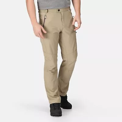 Regatta Men's Highton Trousers Stretch Water-Repellent Walking Trousers - Beige • £20.95