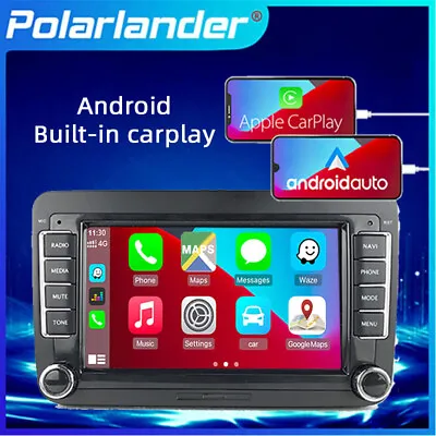 2Din 7  Android 9.1 Car Stereo Touchscreen Carplay Radio GPS/BT/WIFI For VW Seat • $81.55