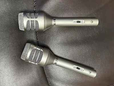 LOT OF 2 Vintage Pearl DM-90C Low 7 Cardioid Dynamic Microphones - Vintage Audio • $44.95