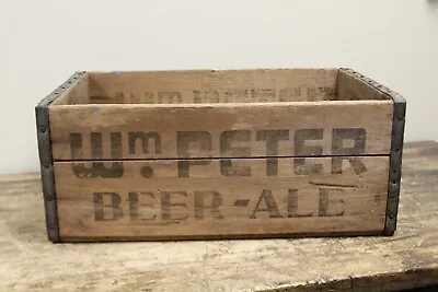 Vintage Wm. Peter Beer & Ale Beer Box Crate Case Union City NJ • $125