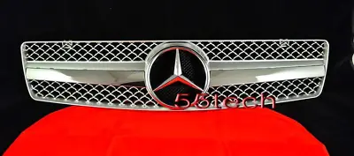 R129 SL320 SL500 Grille Grille 1990 2002 1 Fin Silver Benz 500SL • $148.35