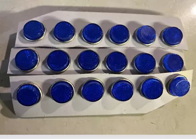 Vintage Style Blue Reflectors 18 Piece Lot. Schwinn MurrayWestern Henderson • $10