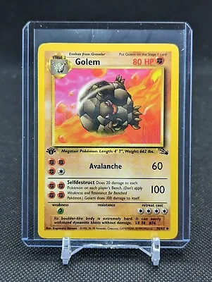 $0.99 • Buy Golem - 36/62 Fossil Set 1st Edition - LP Pokémon TCG WOTC