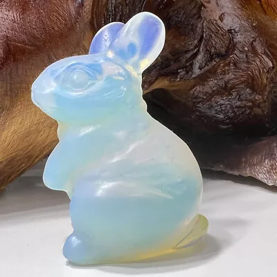 Opalite Animal Rabbit Frog Cat Bear Crystal Statue Home Decor Mineral Specimen • £27.94