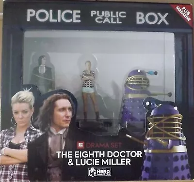 EAGLEMOSS DOCTOR WHO COMPANION SET No.9 - 8TH DOCTOR LUCIE MILLER & A DALEK • £14.99