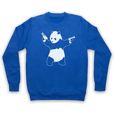 Banksy Panda Guns Graffiti Unofficial Street Art Artist Adults Unisex Sweatshirt • £24.99