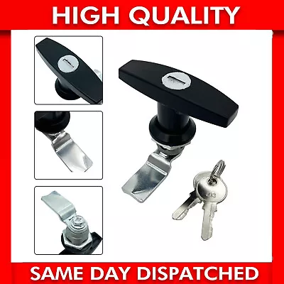 T-Handle Shell Door W/ Keys Truck Van Trailer Camper Cover Latch Cap Lock Lid RV • $11.96