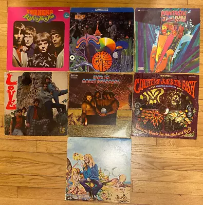 Psych Rock Record Lot - Love -Mount Rushmore - The Herd - Country Joe - Bee Gees • $15.50