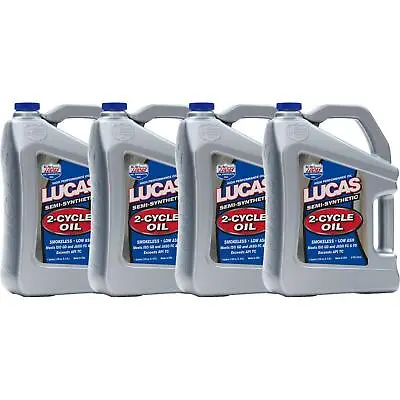 Lucas Oil 10115 Semi-Synthetic 2-Cycle Oil 1 Gallon Case Of 4 • $122.99
