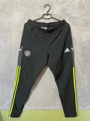 Manchester United Training Football Pants Multi Pockets Adidas Mens Size M • $42.49