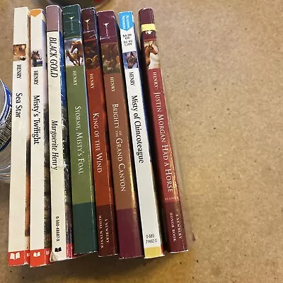 Marguerite Henry Pony Books Lot Of 8 Different Paperbacks Good Condition • $8
