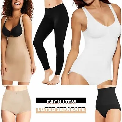 Womens Ladies Seamless Tummy Control Body Shape Underwear Slimming Support S-3xl • £10.95