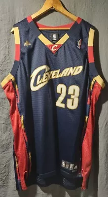 LeBron James Cleveland Cavaliers Adidas Jersey 2XL -Stitched Navy  Alternate  • $50