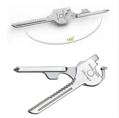 £2.13 • Buy 6 In1 Utili-Key Keychain Keyring Multi Tool Stainless Screwdriver Opener